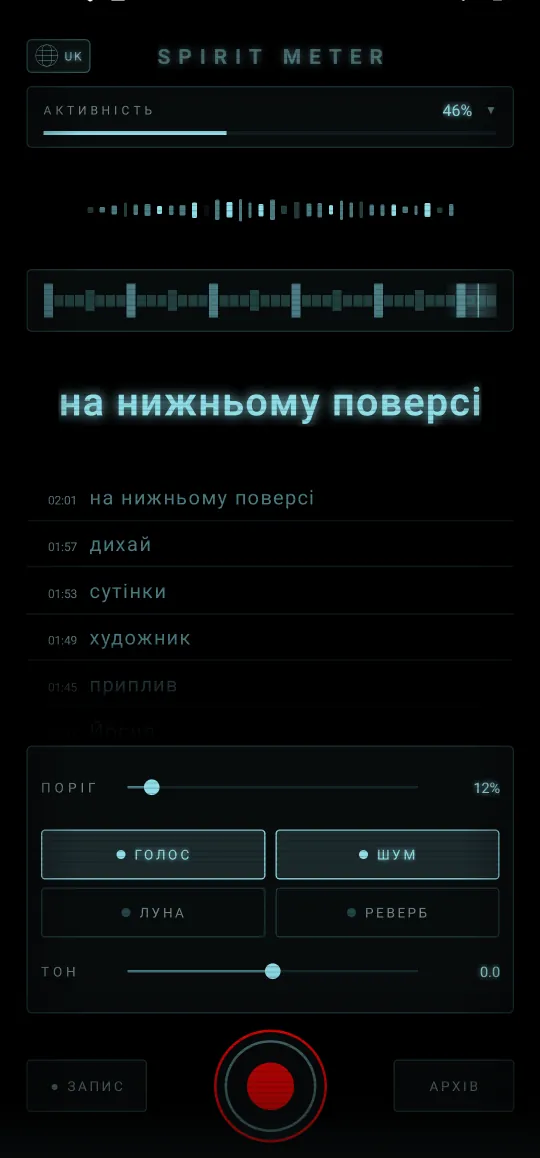 Spirit Meter: мисливець — Чіткі слова, вголос
